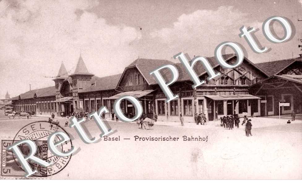 Provisorischer Bahnhof. Gare provisoire