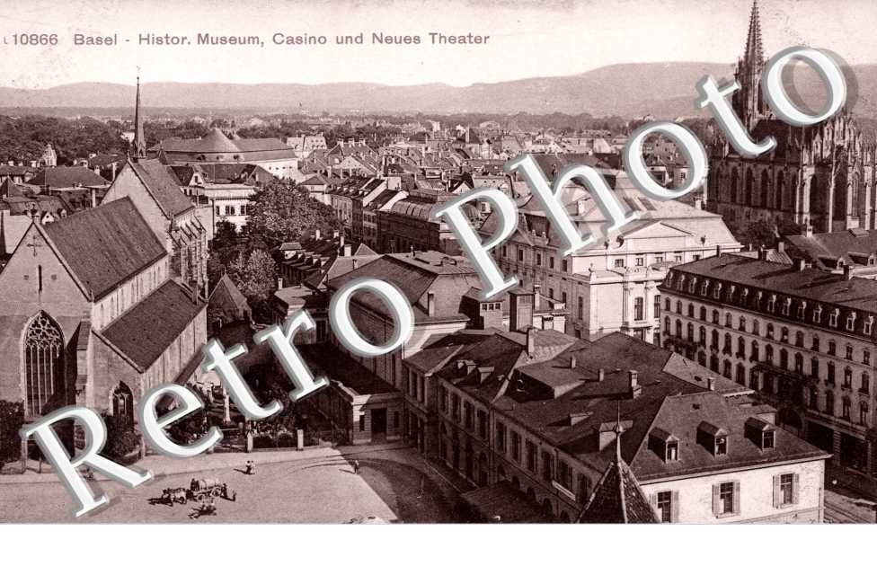 Historische Museum, casino und Neues Theater. Musee historique, casino et nouveau theatre