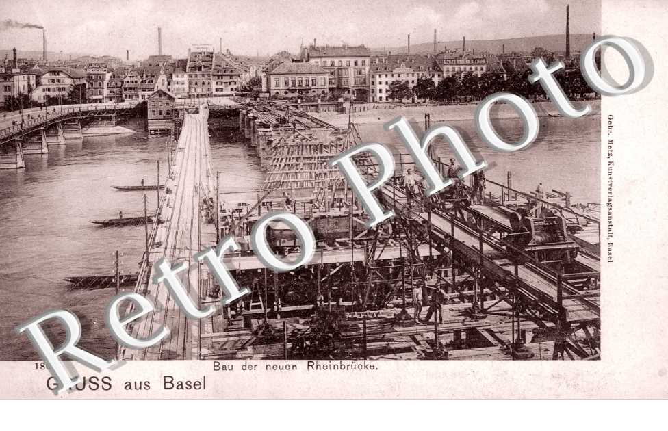 Bau der enuen Rheinbrucke