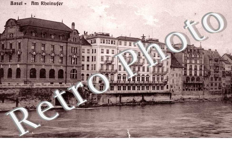Am Rheinufer. Au bord du Rhin