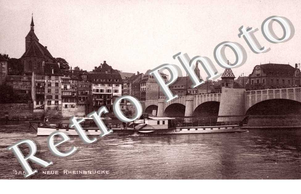Neue Rheinbrucke. Pont du Rhin