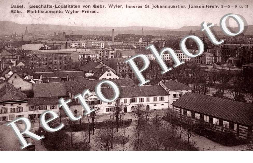 Geschafts-Localitaten von Gebr. Wyler, Inneres St. Johannquartier. Locaux commerciaux de Gebr. Wyler, Inner St. Johann Quartier