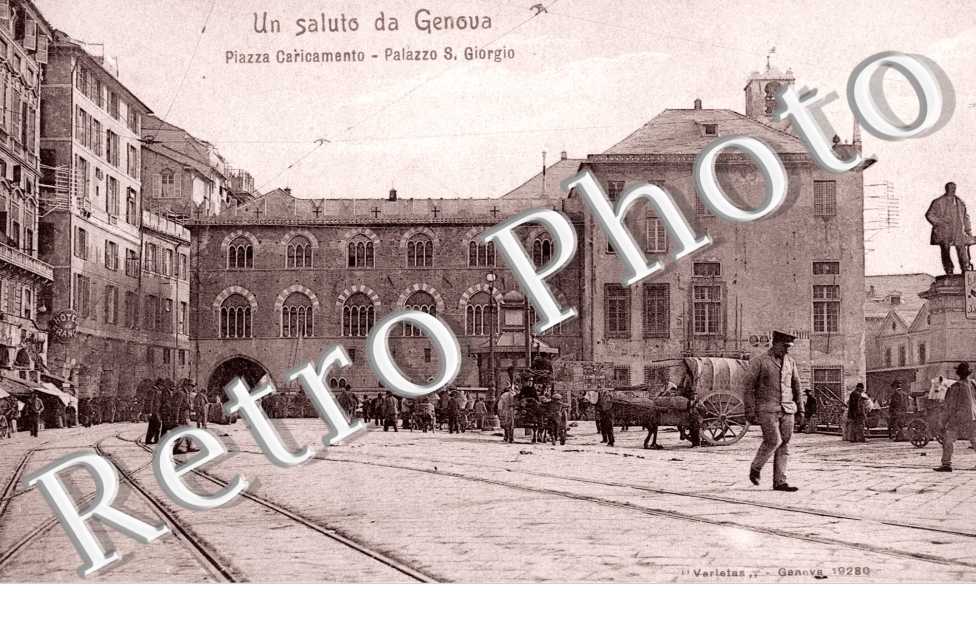 Un saluto da Genova,Piazza Caricamento, Palazzo San Giorgio