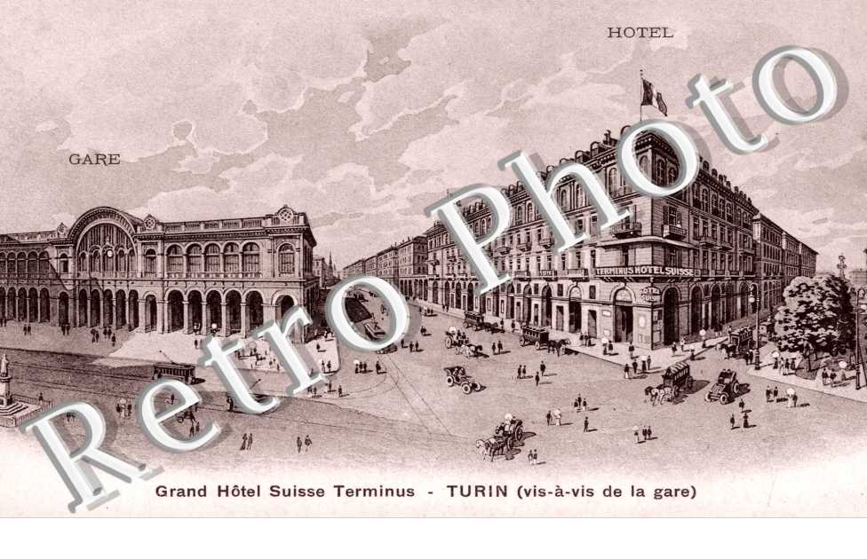 la Gare et le Grand Hotel Suisse Terminus