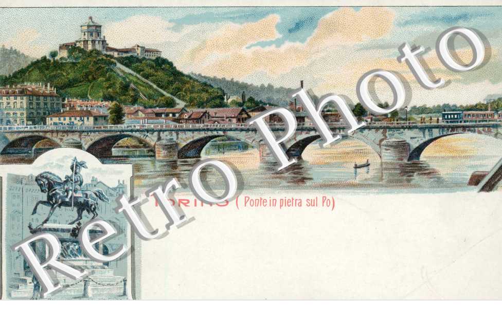 Ponte in pietra sul po