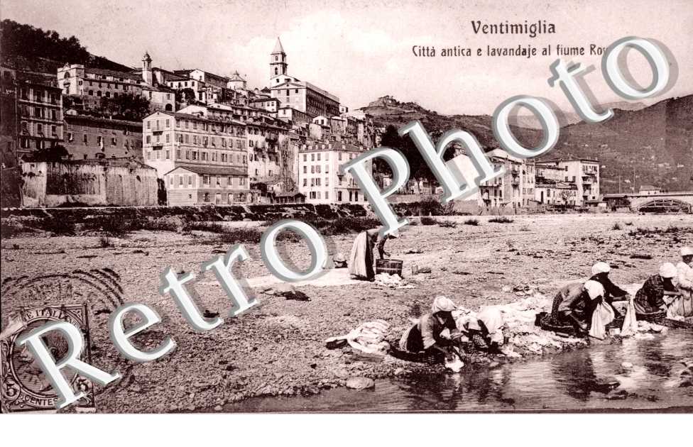 Citta antica e lavandaje el fiume Roya