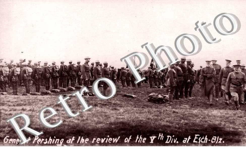 General Pershing at the review of the v divition