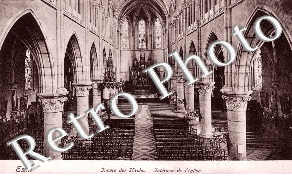 interieur de l&#039;eglise. Innere der Kirche