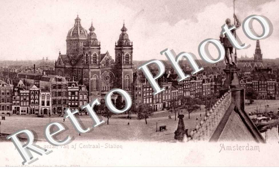 panorama, gezan van af Centraal - Station. panorama, vue depuis la gare centrale