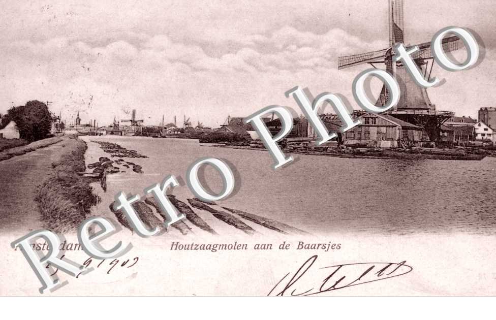 Houtzaagmolen aan de Baarsjes