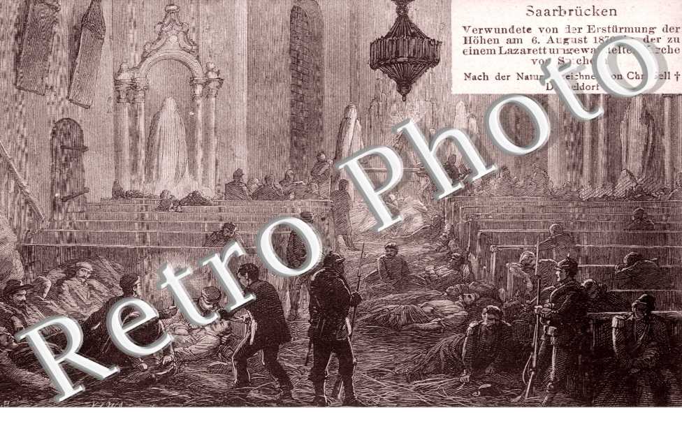 Verwundete von der Ersturmung der Hohen am 6 August 1870