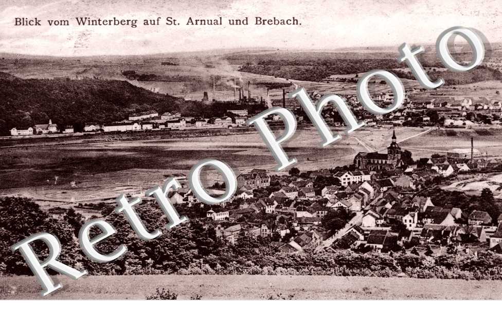 Blick vom Winterberg auf St Arnual und Brebach