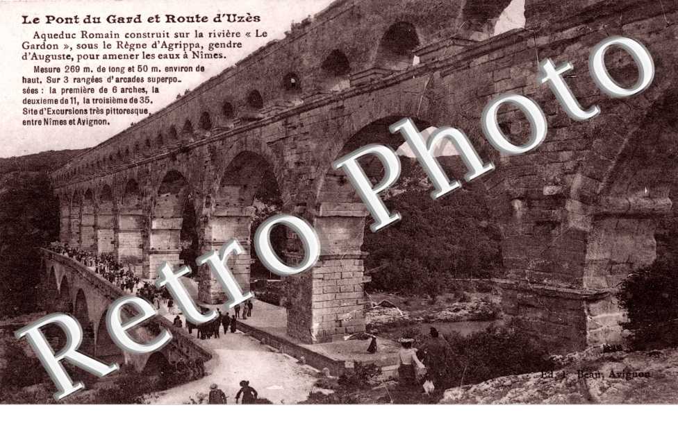 le pont du gard et Route d&#039;Uzes