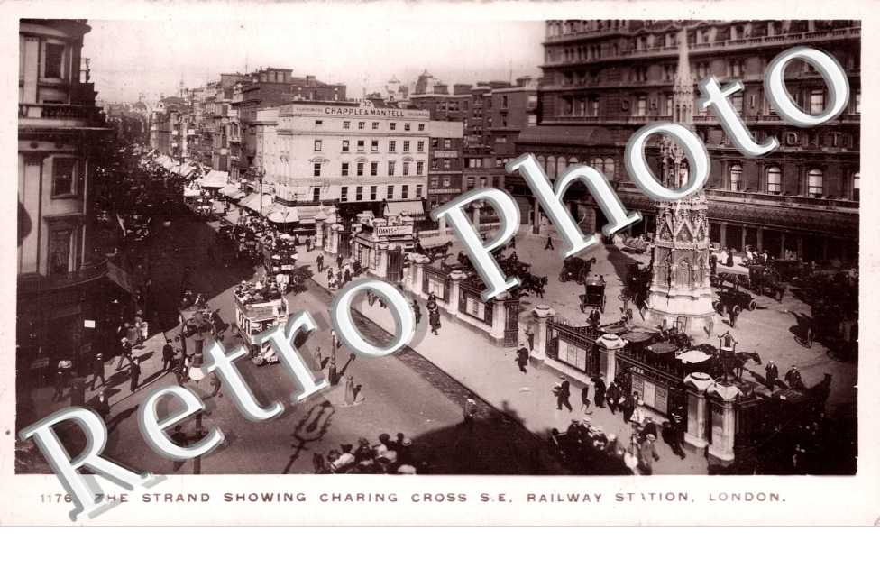 The Strand showing charing cross S. E. Railway Station