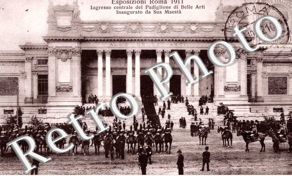 Esposizione Roma 1911  Ingresso centrale del Padiglione bi Belle Arti