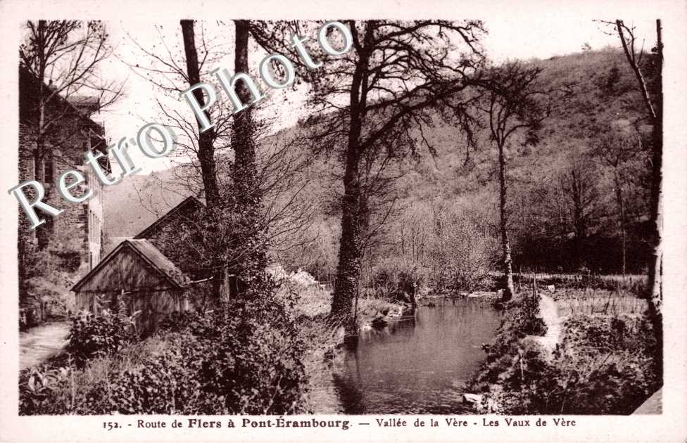Route de Flers a Pont-Erambourg, Vallee de la Vere, les Vaux de Vere
