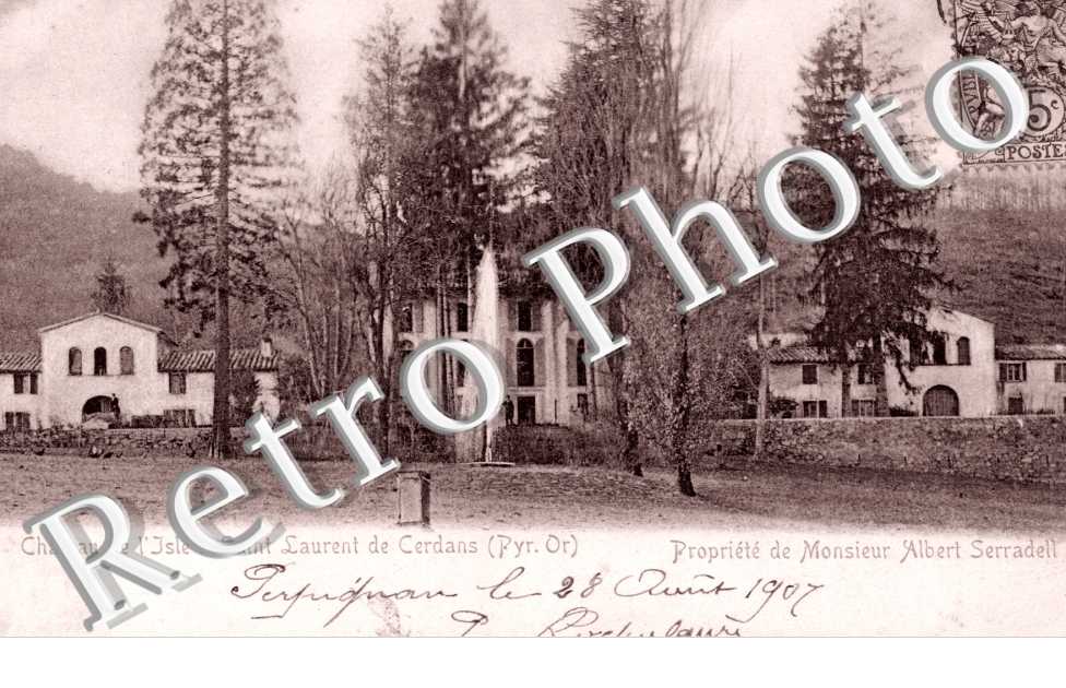 chateau de l&#039;isle. propriete de monsieur albert Serradel