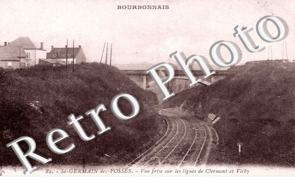 vue prise sur les lignes de Clermont et Vichy
