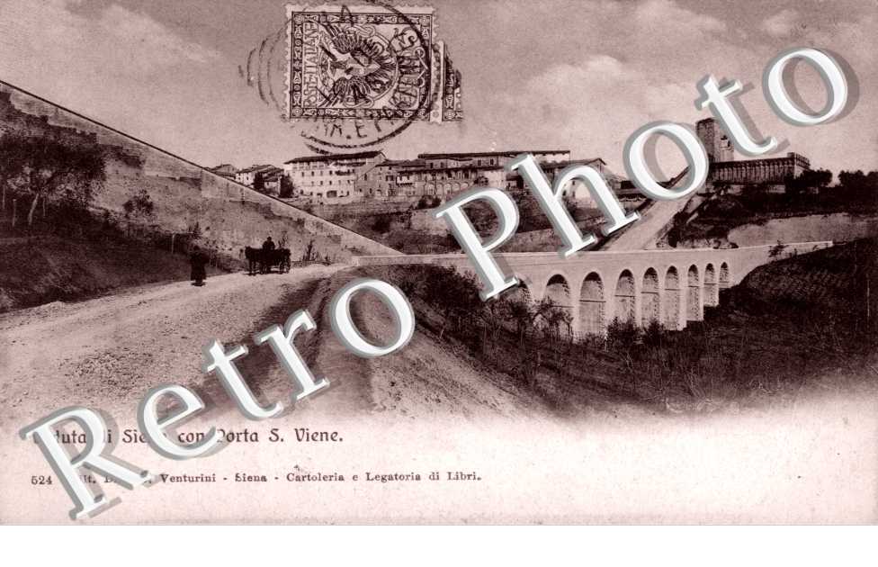 veduta di siena con porta san viene