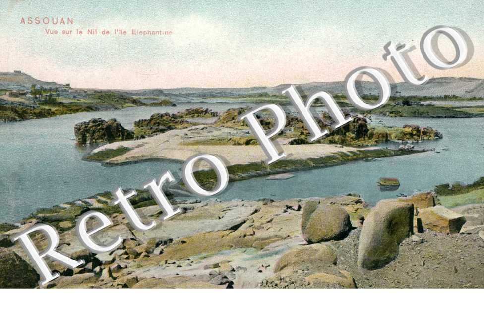 Vue sur le Nil de l'ile Elephantine