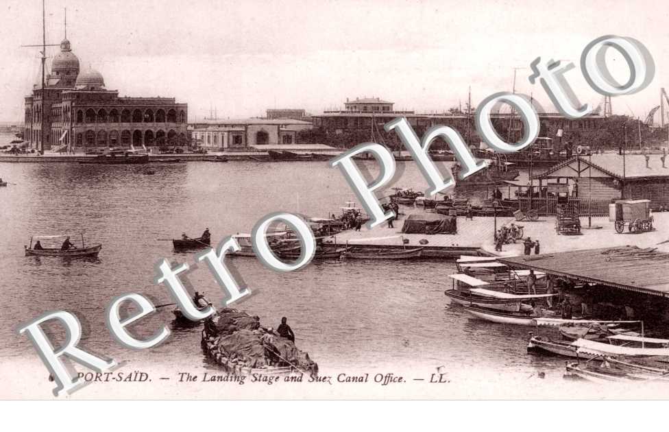 the landing stage and Suez Canal Office