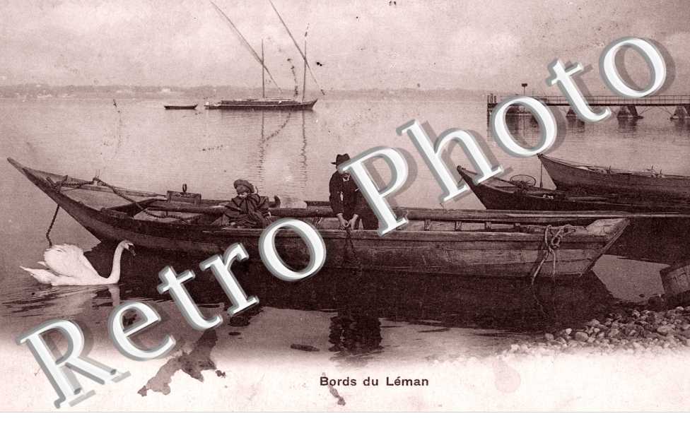 Bords du Lac Leman, canoe