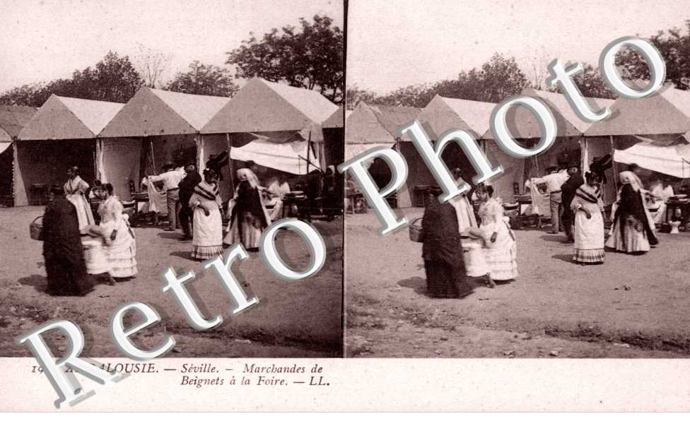Marchande de beignets a la foire