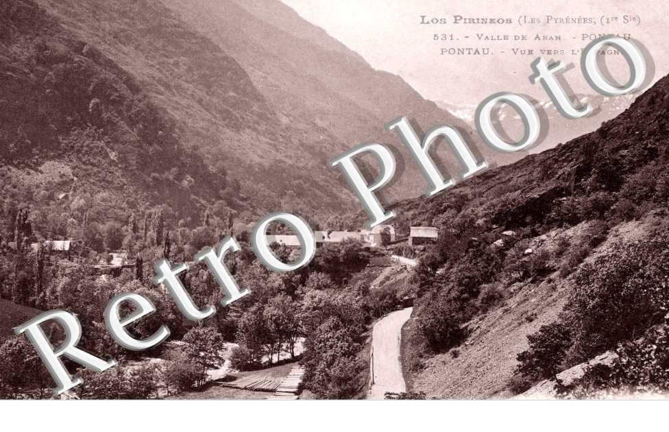Los Pirineos, Valle de Aran, Vue vers l&#039;Espagne