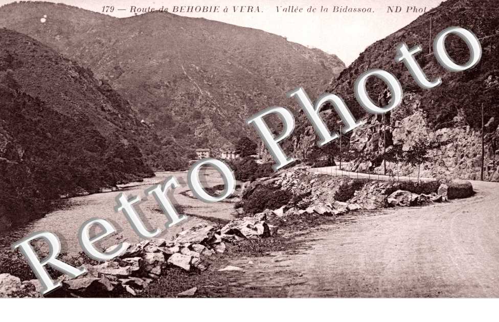 route de Behobie a Vera, vallee de la Bidassoa