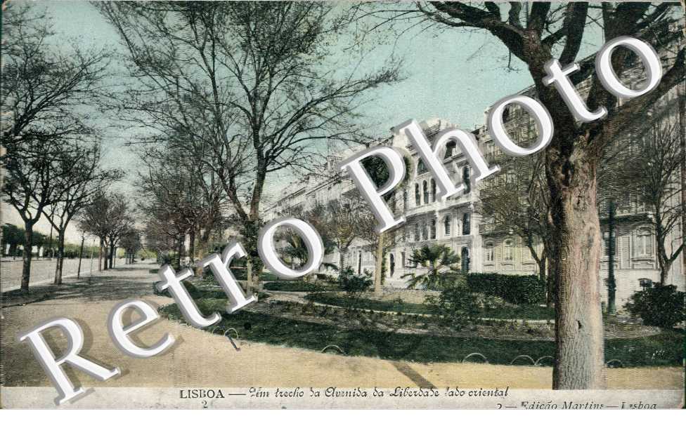 Um trecho da Avenida da Liberdade lado oriental