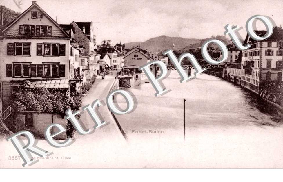 Ennet Baden, riviere, vue generale