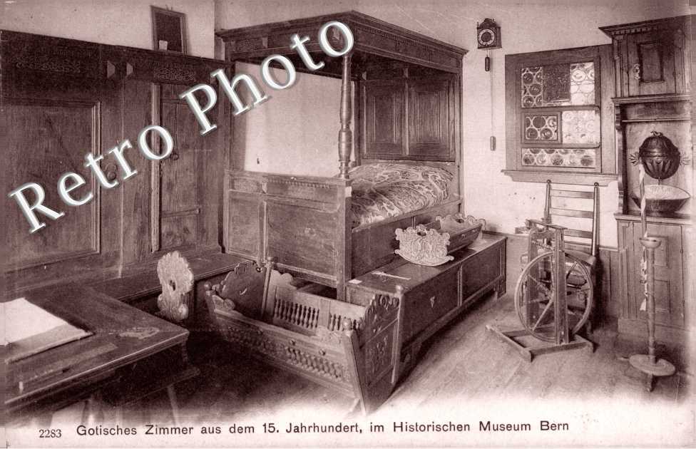 Glotisches Zimmer aus dem 15. Jahrhundert, im Historischen Museulm Bern