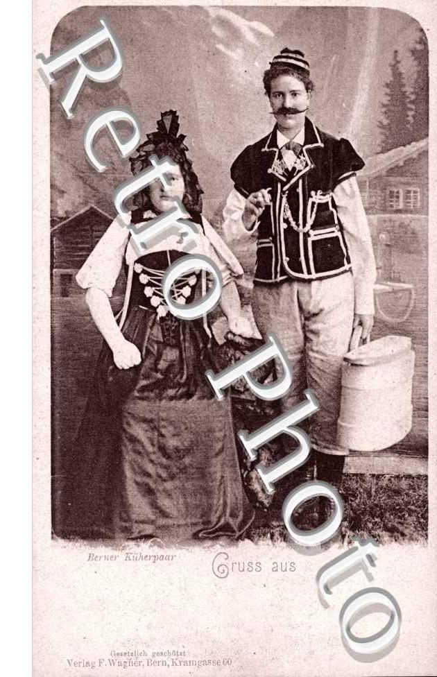 Costume de l&#039;Oberland Bernois. Tracht des Berner Oberlandes
