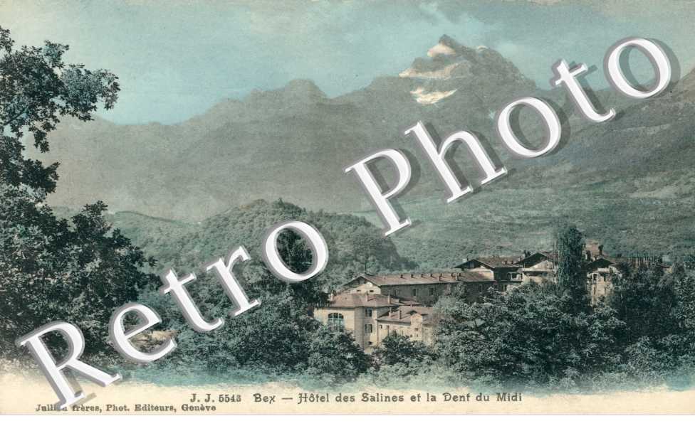 Hotel des salines et la dent du Midi