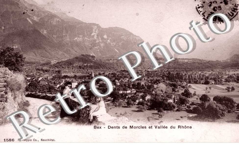 Dents de Morcles et vallee du Rhone