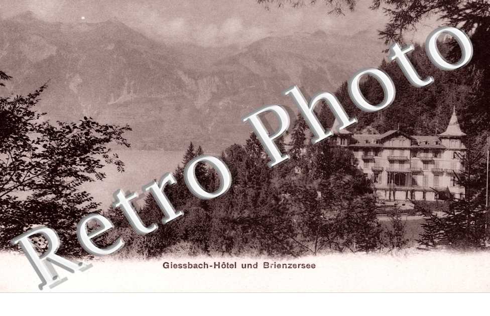 Giessbach-Hôtel und Brienzersee