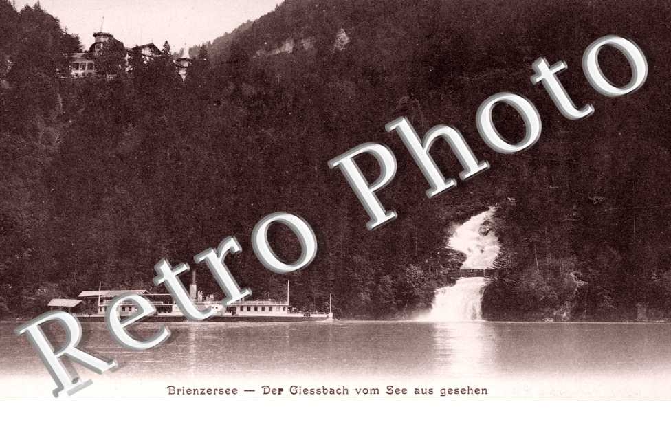 der Giessbach vom See aus gesehen