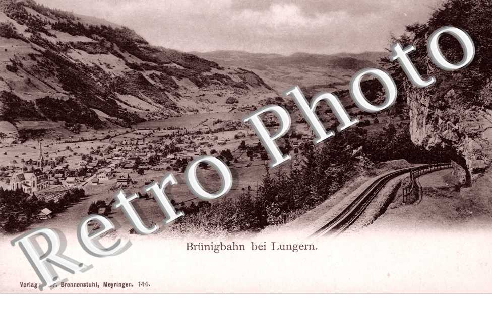 Brunigstrasse mit Blick auf Meiringen