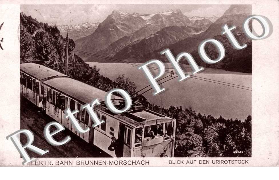 Elektr. Bahn - Blick auf den Urirotstock