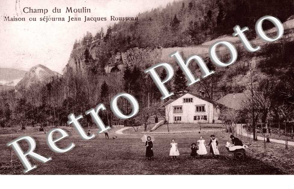 Champ du Moulin, Maison ou sejourna Jean-jacques Rousseau
