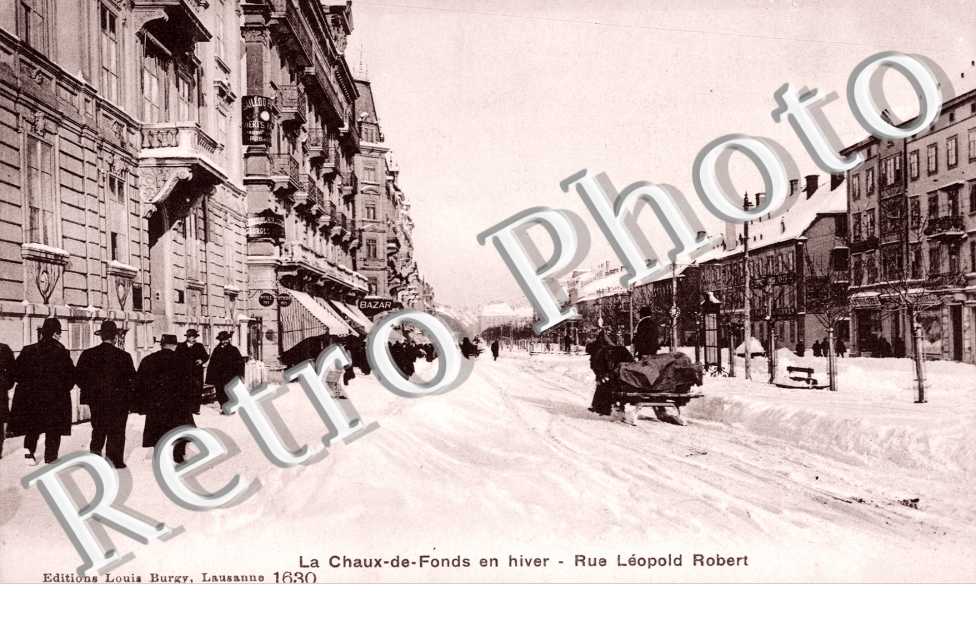Rue Leopold Robert en hiver