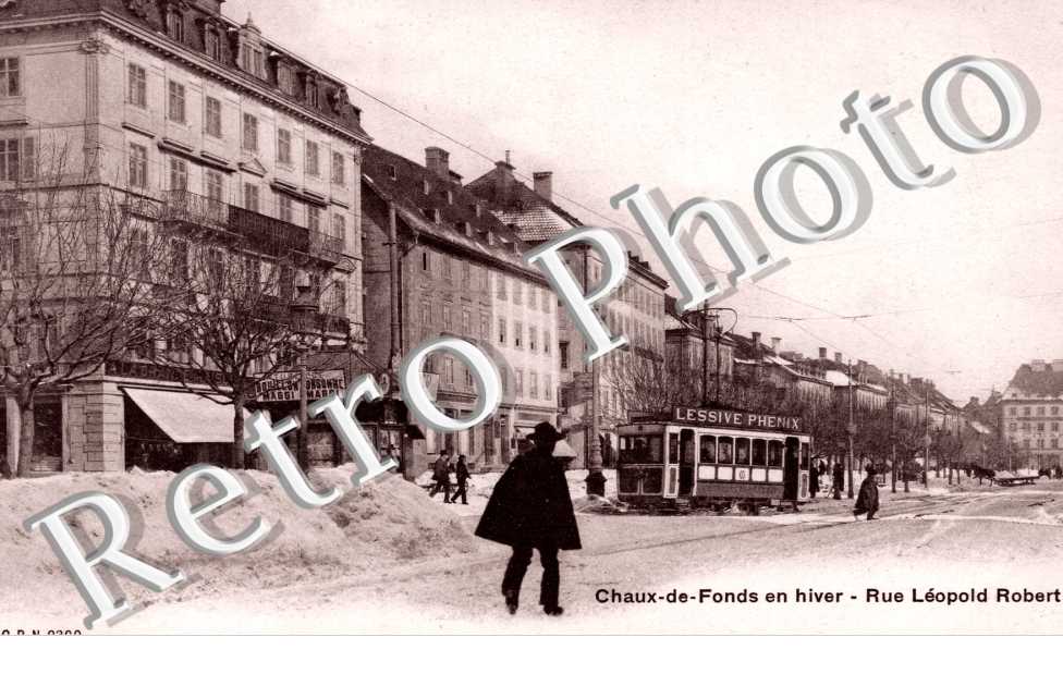 Rue Leopold Robert en hiver