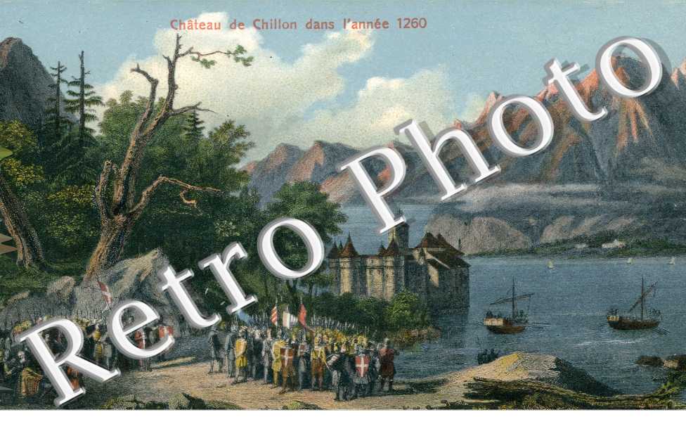 Chateau de Chillon dans l&#039;annee 1260