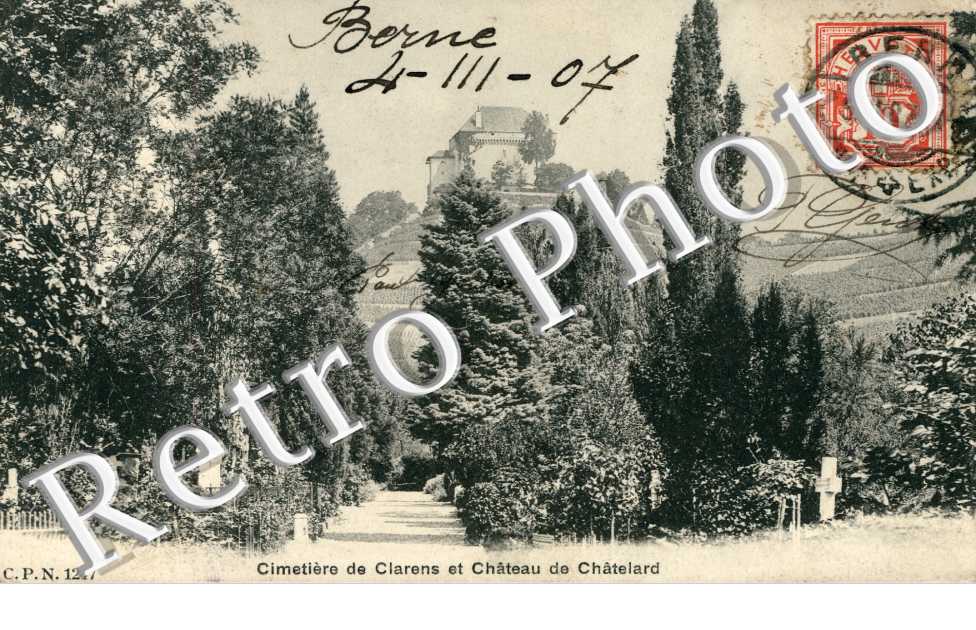 Cimetière et chateau de Châtelard