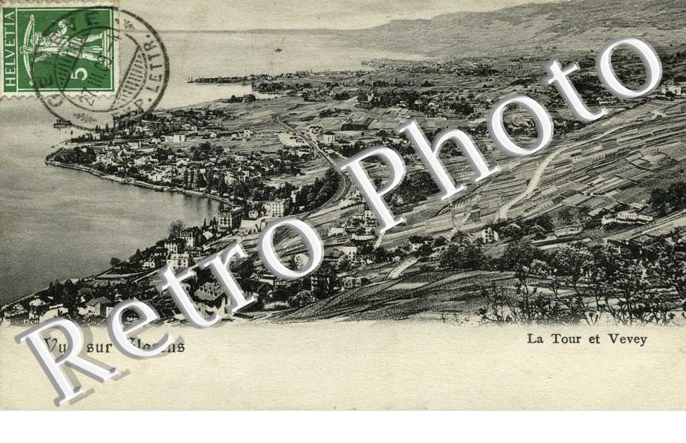 Vue sur Clarens  La Tour et Vevey