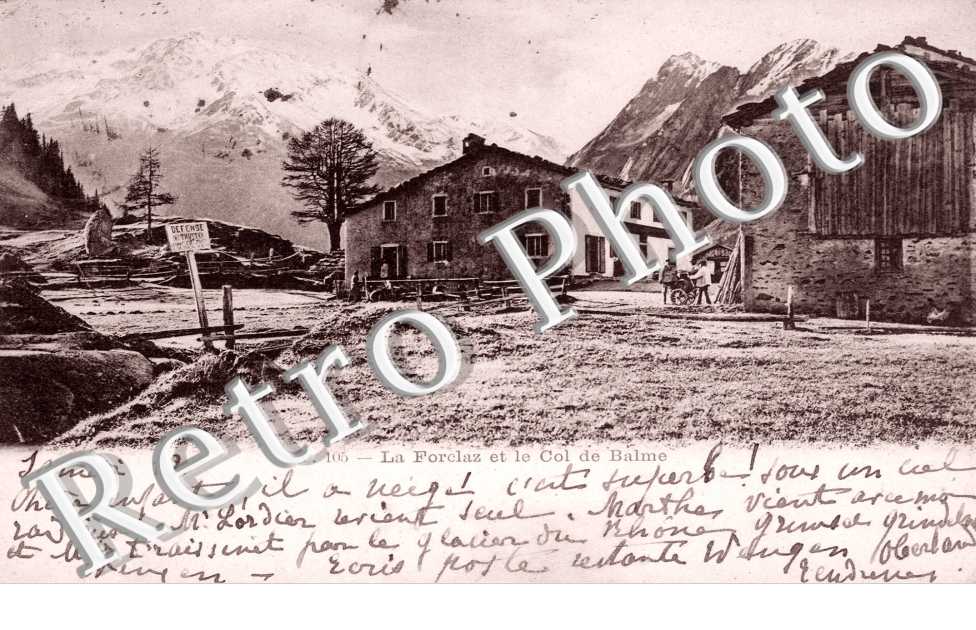 la Forclaz et le Col de Balme