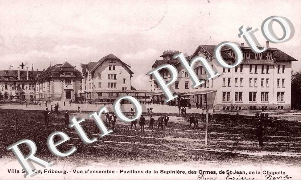 vue d&#039;ensemble. Pavilons de la Sapiniere, des Ormes, de St. Jean de la Chapelle