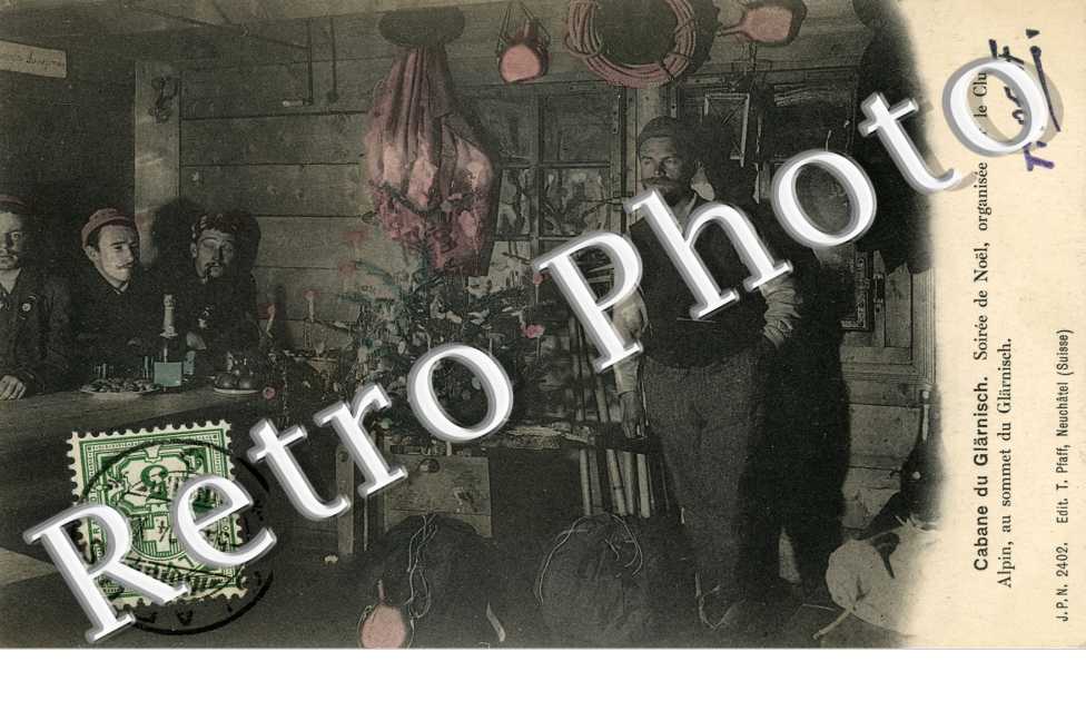 cabane du Glarnisch - soiree de noël organisee par le club Alpin au sommet du Glarnisch