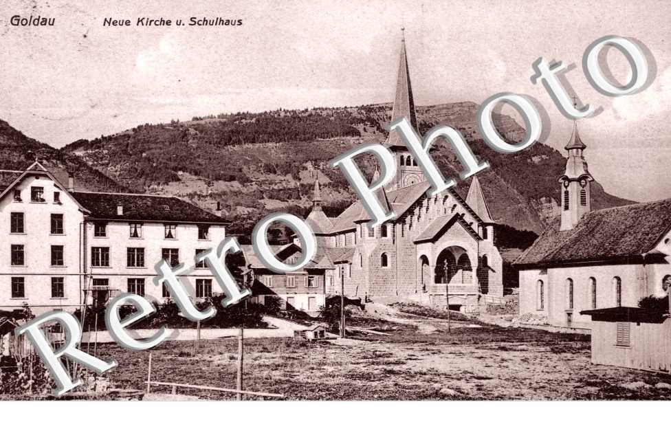 Neue Kirche u. Schulhaus