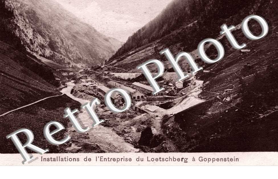 Installations de l&#039;entreprise du Loetschberg a Goppenstein